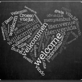 Wordcloud a forma di cuore